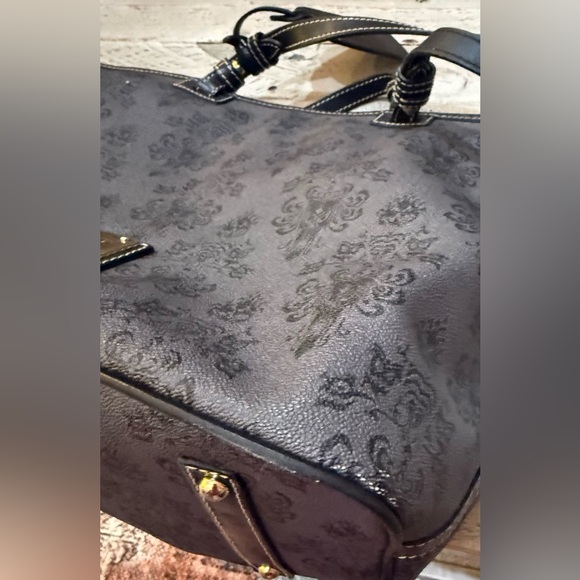Dooney & Bourke Disney Parks Exclusive Retired Haunted Mansion Shopper Tote Bag - Picture 15 of 16